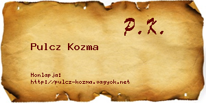 Pulcz Kozma névjegykártya